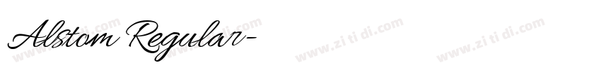 Alstom Regular字体转换 Alstom Regular字体转换